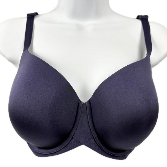WACOAL 34DDD Ultimate Side Smoother Underwire T-Shirt Bra 853281 Eclipse Blue - Picture 2 of 16